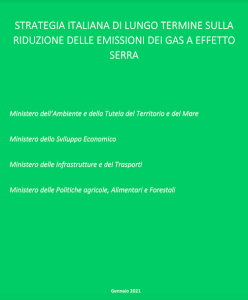 Immagine della Strategia Italiana di Lungo Termine sulla Riduzione delle Emissioni dei Gas a Effetto Serra